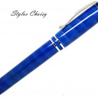 Plume elegance senior galalithe bleue nacree et ondee 2